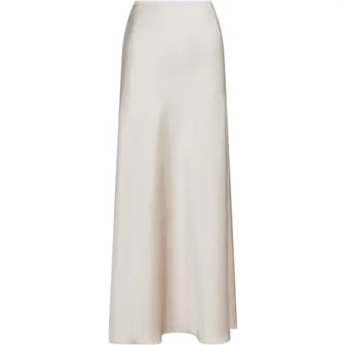 Elegant Sateen Skirt - Champagne , female, Sizes: XS - NEO NOIR - Modalova