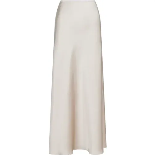 Elegant Sateen Skirt - Champagne , female, Sizes: XS, S, M - NEO NOIR - Modalova