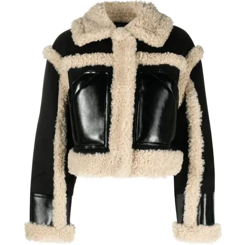 Faux Shearling Jacket , female, Sizes: L, S, M - Stand Studio - Modalova