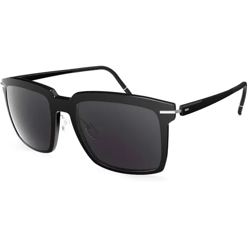 Dark Grey Sunglasses Infinity Collection 4082 , male, Sizes: ONE SIZE - Silhouette - Modalova