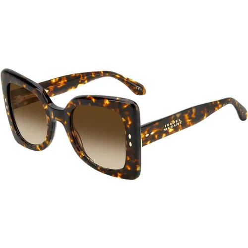 Havana Sonnenbrille mit braunen Shaded Gläsern , Damen, Größe: 52 MM - Isabel marant - Modalova