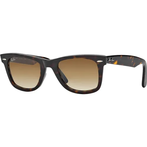 Klassische Wayfarer Sonnenbrille Braun Havana , unisex, Größe: 50 MM - Ray-Ban - Modalova