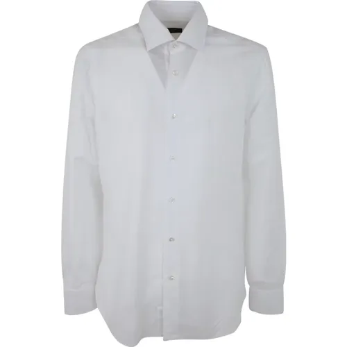Cotton AND Linen Shirt , male, Sizes: 3XL, 2XL - Barba Napoli - Modalova