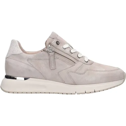 Taupe Leder Sneakers für Damen , Damen, Größe: 40 1/2 EU - Gabor - Modalova