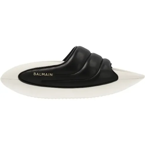 Stilvolle Slide Sandalen für Frauen , Herren, Größe: 43 EU - Balmain - Modalova