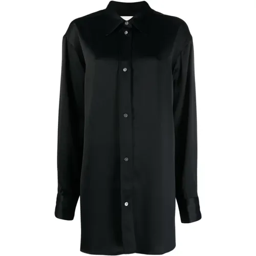 Dunkelblaues Button-Down Hemd , Damen, Größe: 2XS - Studio Nicholson - Modalova