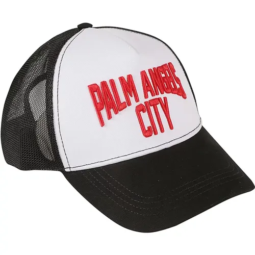 City Cap Schwarz Rot,Stadtmütze,Hats - Palm Angels - Modalova