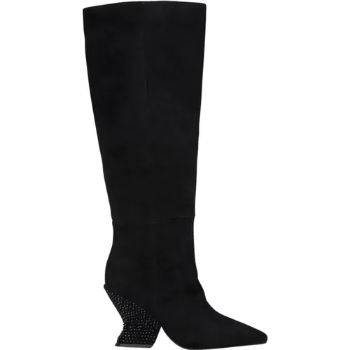 Heeled boot with beading , female, Sizes: 5 UK, 2 UK, 6 UK, 3 UK, 4 UK, 7 UK - Alma en Pena - Modalova