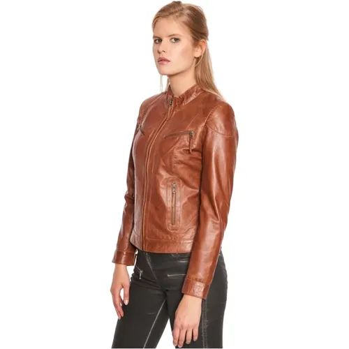 Leather Jacket , female, Sizes: XL - Notyz - Modalova