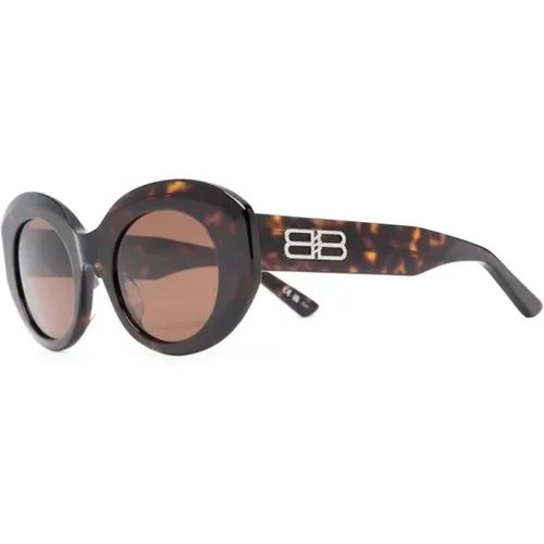 Havana Sunglasses , female, Sizes: 52 MM - Balenciaga - Modalova
