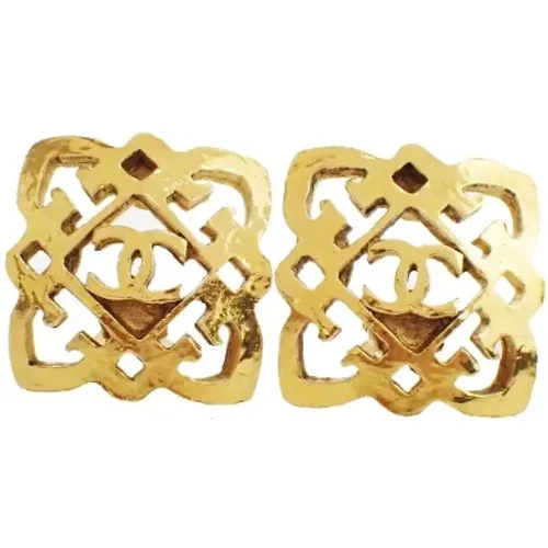 Pre-owned Metal earrings , female, Sizes: ONE SIZE - Chanel Vintage - Modalova