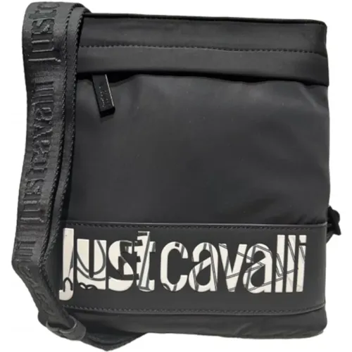 Schwarze Umhängetasche mit Frontlogo - Just Cavalli - Modalova