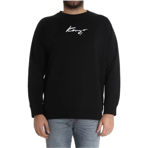 Signature Relaxed Sweatshirt , male, Sizes: S - Kenzo - Modalova