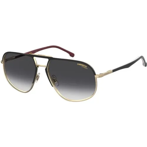 Matt Schwarz Gold Sonnenbrille , Herren, Größe: 60 MM - Carrera - Modalova