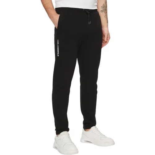 Schwarze Jogginghose Regular Fit , Herren, Größe: XL - Karl Lagerfeld - Modalova