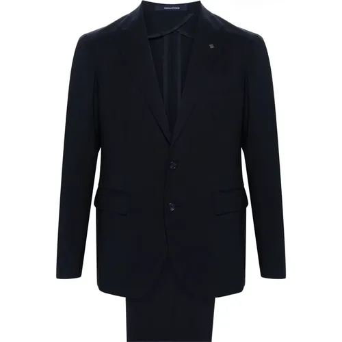 Navy Wool Suit Dress - Tagliatore - Modalova