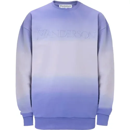 Lila Verlauf Crew Neck Pullover , Herren, Größe: M - JW Anderson - Modalova