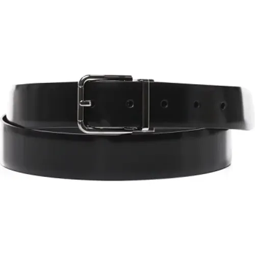 Leather Belts Simple Elegant Style , male, Sizes: 105 CM, 110 CM - Dolce & Gabbana - Modalova