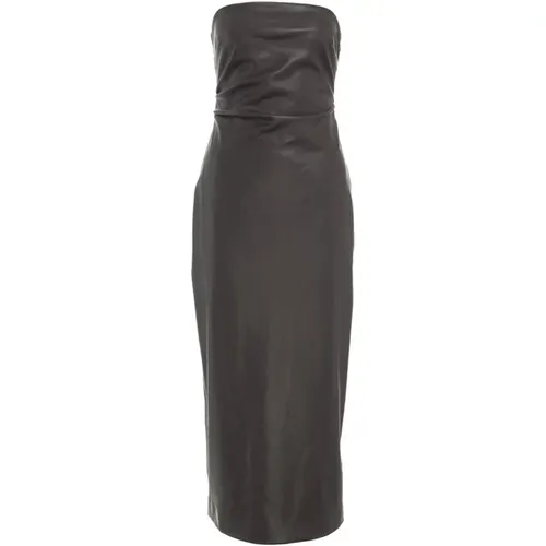Braunes Kleid Aw24 , Damen, Größe: L - Gender - Modalova
