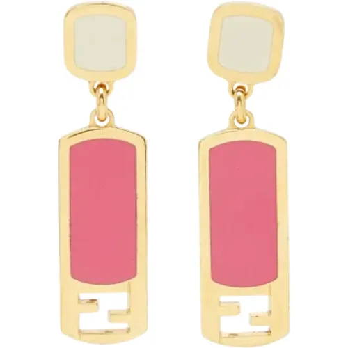 Pre-owned Plastic earrings , female, Sizes: ONE SIZE - Fendi Vintage - Modalova