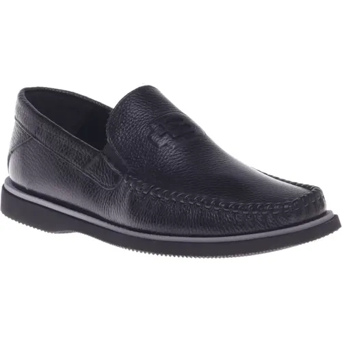 Loafer in tumbled leather , male, Sizes: 10 UK, 6 UK, 11 UK, 8 UK, 12 UK, 7 1/2 UK - Baldinini - Modalova