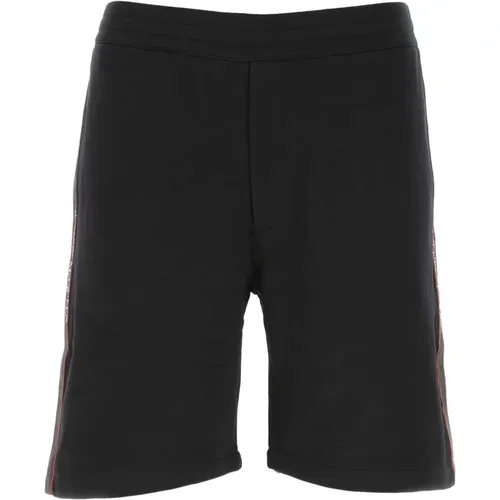 Schwarze Baumwoll-Bermuda-Shorts , Herren, Größe: XL - alexander mcqueen - Modalova