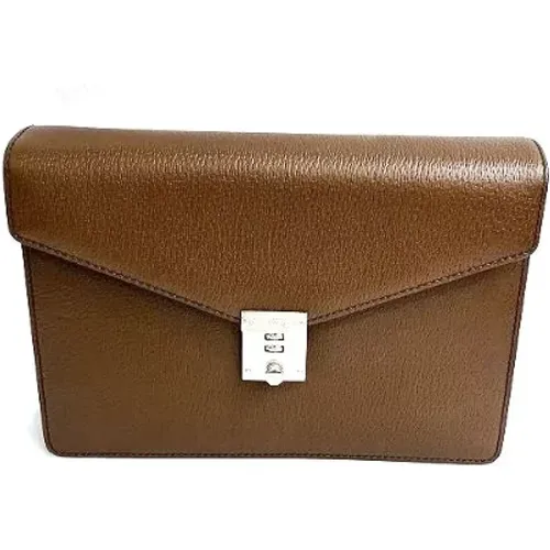 Pre-owned Leder Handtaschen , Damen, Größe: ONE Size - Salvatore Ferragamo Pre-owned - Modalova