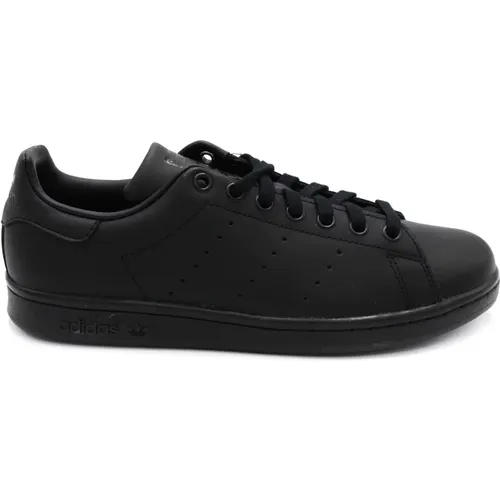 Schwarze Ledersneakers , unisex, Größe: 36 2/3 EU - Adidas - Modalova