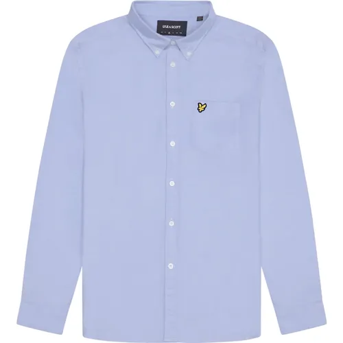 Einfaches Oxford-Hemd für Männer , Herren, Größe: M - Lyle & Scott - Modalova