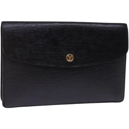 Pre-owned Leather clutches , female, Sizes: ONE SIZE - Louis Vuitton Vintage - Modalova