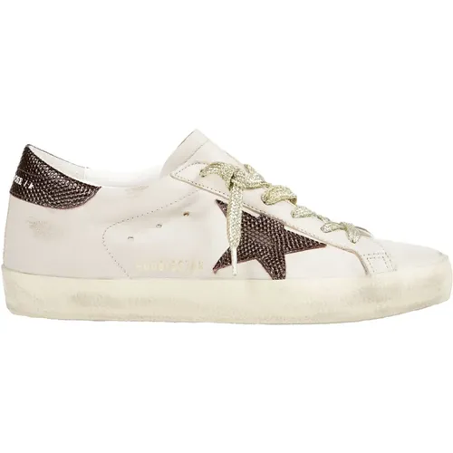 Lizard Printed Star Heel Sneakers , female, Sizes: 9 UK, 5 UK, 7 UK, 4 UK, 6 UK - Golden Goose - Modalova