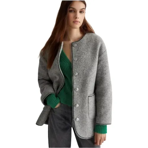 Wollmischung Casual Blazer , Damen, Größe: L - Liu Jo - Modalova