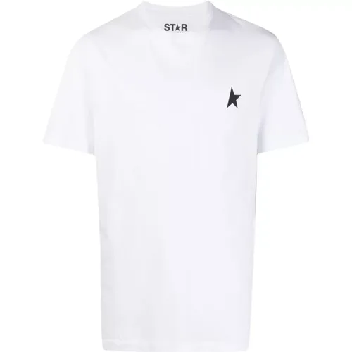 Sternenprint T-Shirt , Herren, Größe: XL - Golden Goose - Modalova