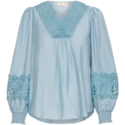 Blondie Top in Turquoise , female, Sizes: L - Fransa - Modalova