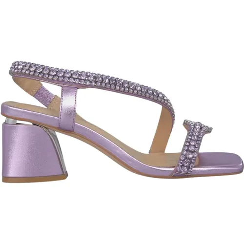 Snake Heel Sandal , female, Sizes: 7 UK, 5 UK, 4 UK - Alma en Pena - Modalova