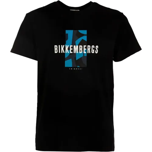 Herren T-Shirt mit Besonderem Detail - Bikkembergs - Modalova