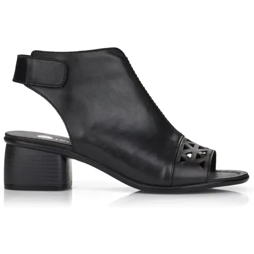 Schwarze High Heel Sandalen , Damen, Größe: 40 EU - Remonte - Modalova
