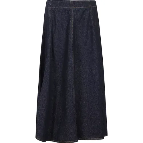 Denim Skirt , female, Sizes: XS - Msgm - Modalova