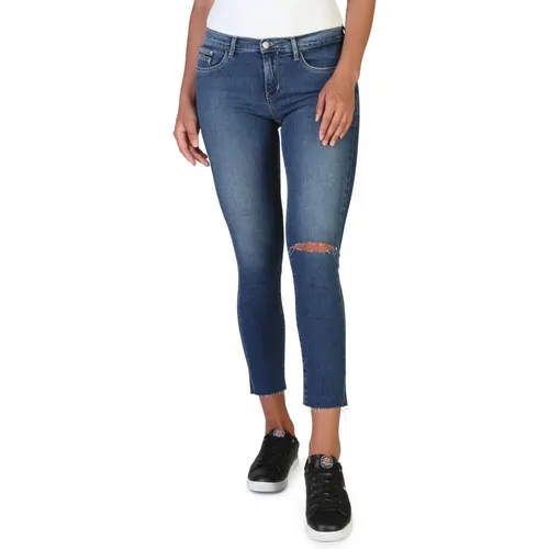 Damen Skinny Jeans mit Logo-Detail , Damen, Größe: W30 - Calvin Klein - Modalova