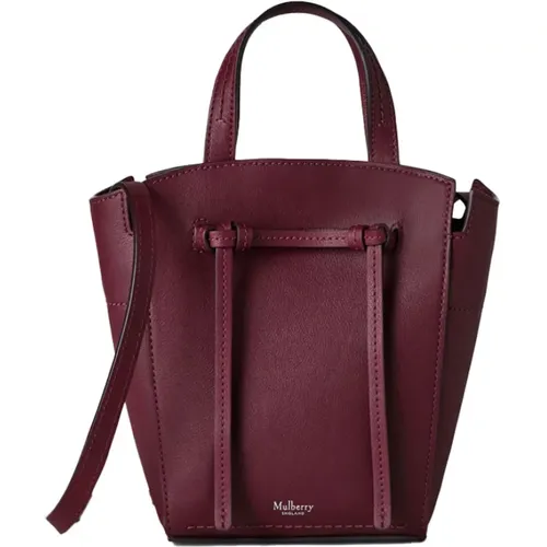 Black Cherry Clovelly Mini Tote Bag , female, Sizes: ONE SIZE - Mulberry - Modalova