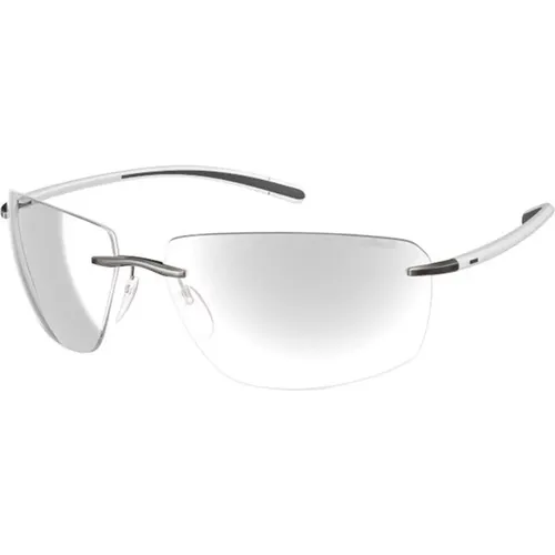 White Cool Grey Sunglasses Biscayne BAY , unisex, Sizes: ONE SIZE - Silhouette - Modalova