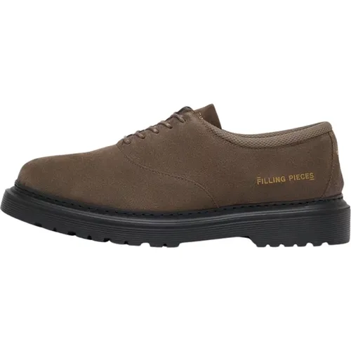 Derby Suede Earth - Eu39-Uk6-Usm7-Usw8.5 / Braun / Männlich , Herren, Größe: 43 EU - Filling Pieces - Modalova