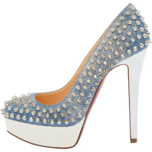 Pre-owned Denim heels , female, Sizes: 3 UK - Christian Louboutin Pre-owned - Modalova