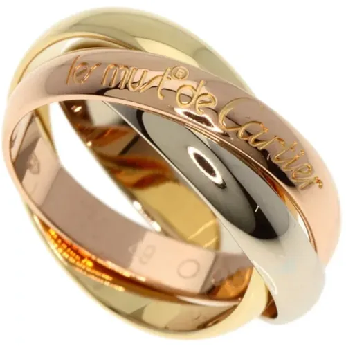 Pre-owned Rose Gold rings , female, Sizes: ONE SIZE - Cartier Vintage - Modalova