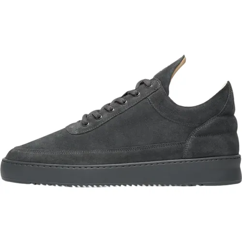 Niedrige Wildleder Alles Dunkelgrau - Filling Pieces - Modalova