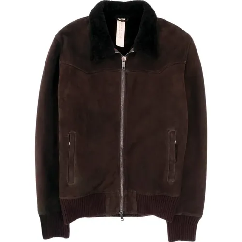 Shearling Bomber Jacket , male, Sizes: XL, 2XL - Giorgio Brato - Modalova