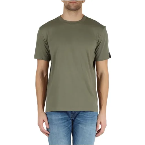 Baumwoll Logo Ärmel T-Shirt , Herren, Größe: S - Replay - Modalova