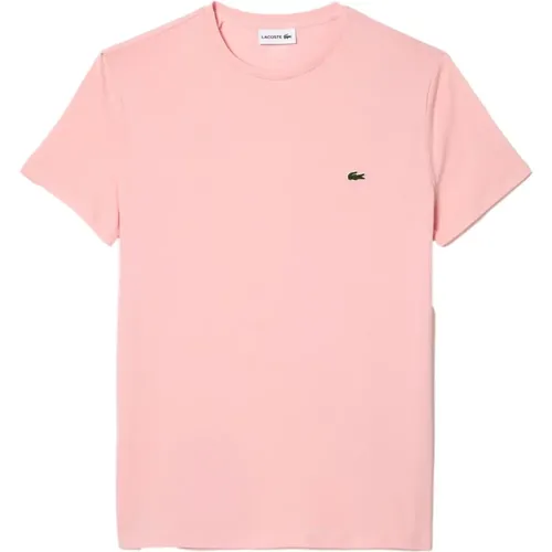Chalky Pink Small Logo Tee Lacoste - Lacoste - Modalova
