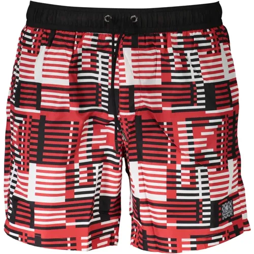 Red Beachwear Boxer Shorts with Pockets , male, Sizes: M, S, L - Karl Lagerfeld - Modalova