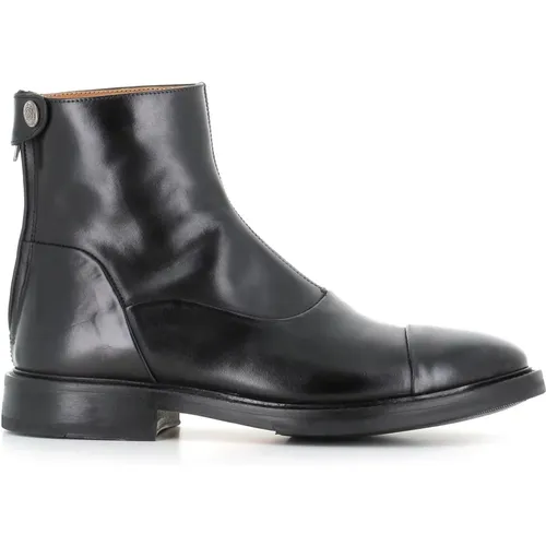 Leather Zip Boots , male, Sizes: 7 UK, 8 1/2 UK, 9 1/2 UK, 9 UK, 10 UK - Alberto Fasciani - Modalova